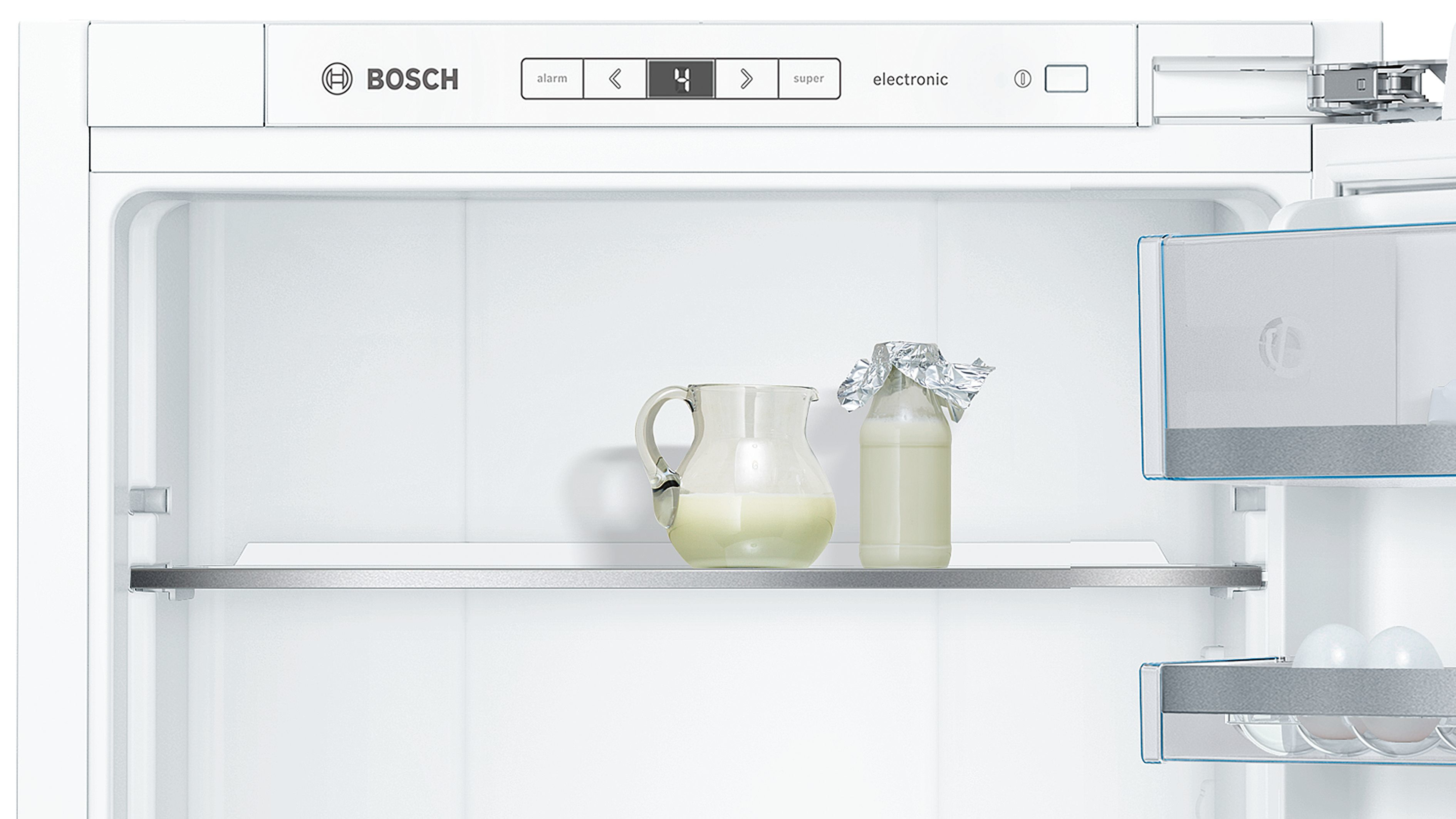 Bosch KIF41ADD0 Serie 8 Einbau-Kühlschrank, 122,5 x 56 cm Nische, 187 L, Flachscharnier, D